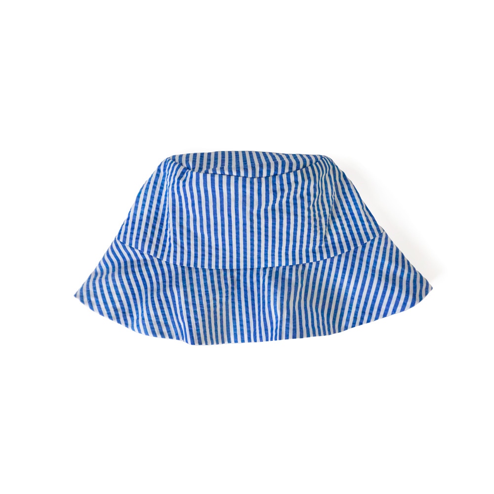 Thermalbad Bucket Hat in Kooperation mit Kalissi blau weiss gestreift
