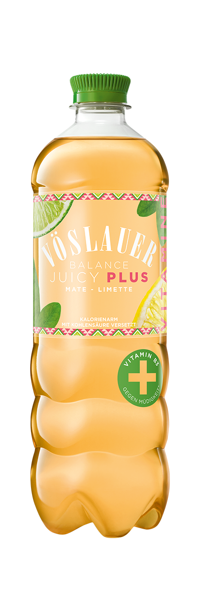 Flasche Vöslauer Juicy Plus Mate-Limette 0,75 l