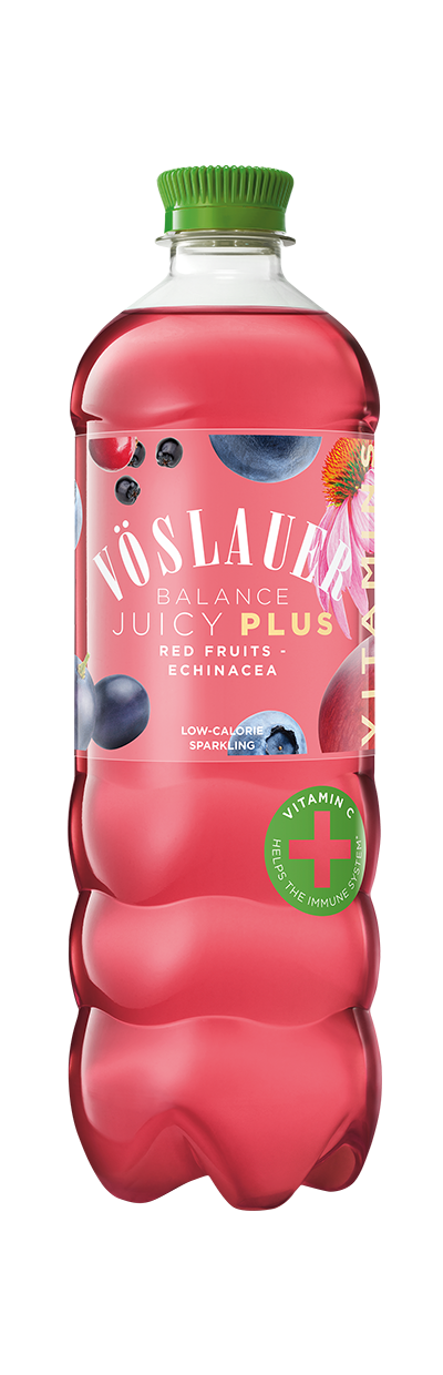 Produktabbildung HU-Juicy Plus Piros Gyümölcsök + Echinacea 0,75 l repet